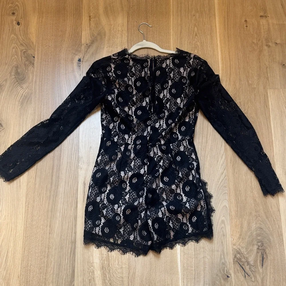 Francesca's Collections Black Lace Jumpsuit - Picture 6 of 9